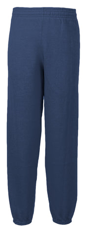 Gym Sweat Pant Navy : Juvenile Size 3/4, 5/6, 7 w/logo