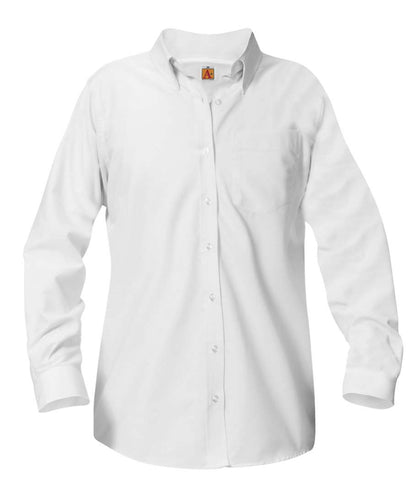 Girls Oxford L/S : Size 7 - 16
